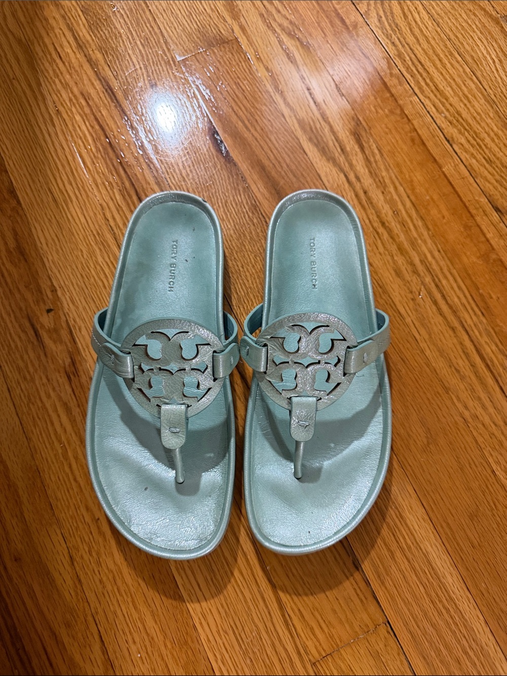 Tory Burch Audrey Blue Miller Cloud Sandals